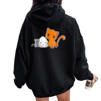 Intage Basket Fruits Anime Sweat à capuche oversize pour femme avec imprimé dans le dos - Cadeauxyz