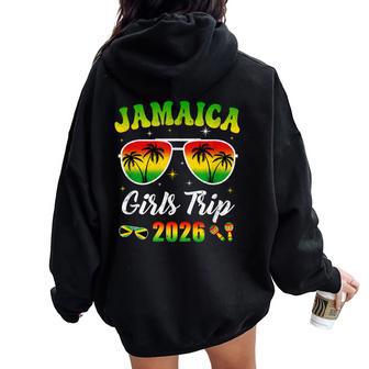 Jamaica Girls Trip 2026 Summer Vacation Party Women Oversized Hoodie Back Print | Mazezy