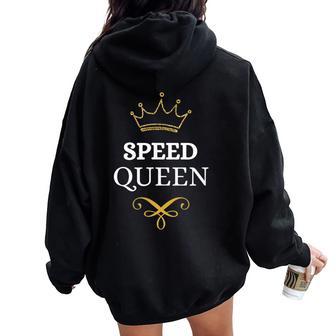 Jeux De Cartes Gagnants Amusants Pour Fans Depeed Queen Sweat à capuche oversize pour femme avec imprimé dans le dos - Cadeauxyz