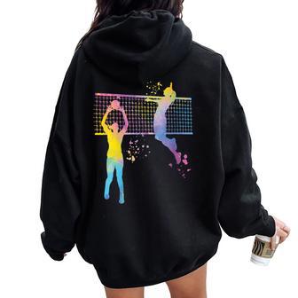 Joueur Deolley-Ball Colorsplash Pour Filles Et Enfants Sweat à capuche oversize pour femme avec imprimé dans le dos - Cadeauxyz
