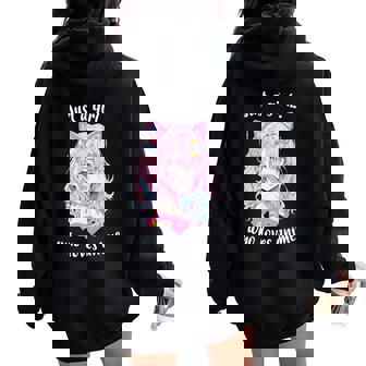 Just A Girl Who Loves アニメ カワイイ漫画 日本語 長袖tシャツ レディース オーバーサイズ パーカー バックプリント - Kawaiitshirt