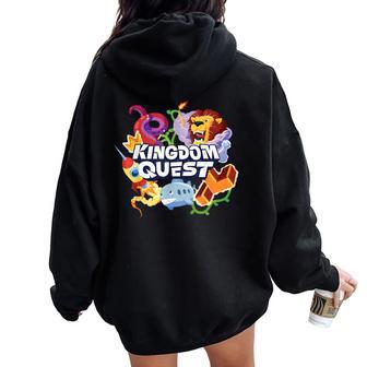 Kingdom Quest Vbs 2026 The Kingdom Of God Christian Kids Women Oversized Hoodie Back Print - Thegiftio UK
