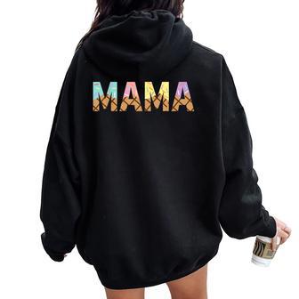Mama Of The Sweet One Ice Cream 1St First Family Mother Day Women Oversized Hoodie Back Print - Thegiftio UK