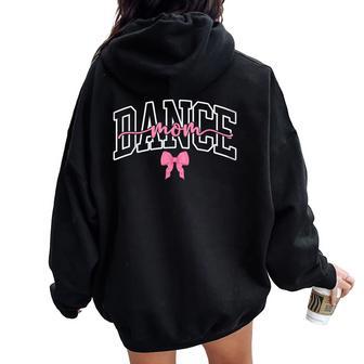 Mother Day Pink Coquette Bow Dance Mom Ballet Mom Dance Mama Women Oversized Hoodie Back Print | Seseable UK