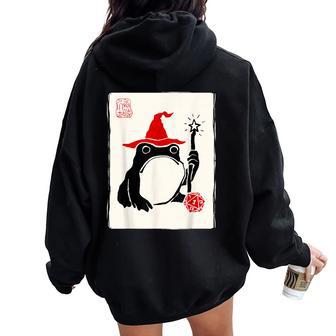 Nat 1 Dnd Jeux Deociété Pour Hommes S Enfants Grenouille Japonaise Amusante Sweat à capuche oversize pour femme avec imprimé dans le dos - Cadeauxyz