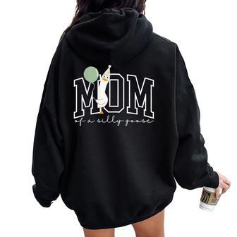 One Silly Goose Mom 1St First Birthday Family Matching Women Oversized Hoodie Back Print - Thegiftio UK