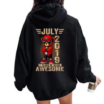 Ours En Peluche Génial Pour Homme Et 7 Juillet 2019 Sweat à capuche oversize pour femme avec imprimé dans le dos - Cadeauxyz