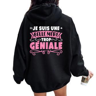 Oy Una Belle Madre Genal Belle-Maman Día De La Madre Women Oversized Hoodie Back Print - Regaloses