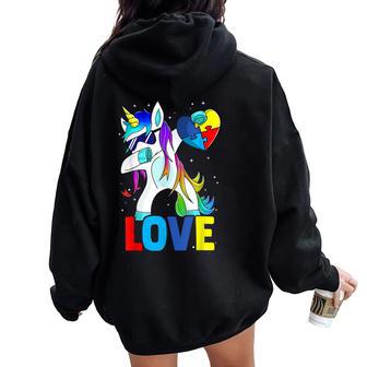 Pour Enfants Adultes Garçons Et Filles Motif Licorne Sweat à capuche oversize pour femme avec imprimé dans le dos - Cadeauxyz