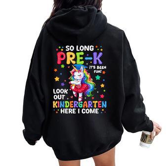 Pre-K Preschool Graduation 2025 Girls Pre-K Graduation Women Oversized Hoodie Back Print - Thegiftio UK