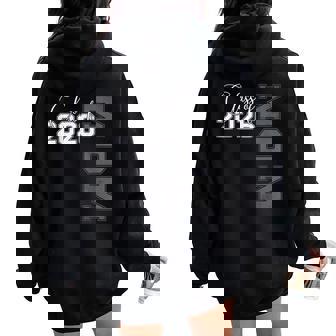 Proud Mom Of A Class Of 2026 Graduate Senior Mom Graduation Women Oversized Hoodie Back Print | Seseable UK