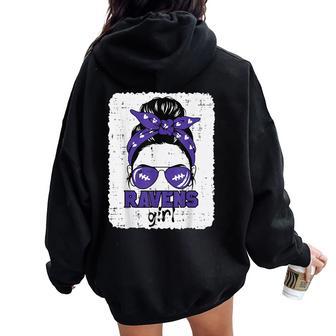 Raven Girl Kids Boys Girls Youth N Women Oversized Hoodie Back Print - Thegiftio UK