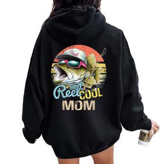 Reel Cool Mom Fishing Quotes For Uncle Women Women Oversized Hoodie Back Print - Thegiftio UK