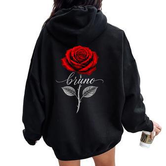 Regalos Clásicos Retrointage Bruno Para Hombres Es Y Niños Women Oversized Hoodie Back Print - Regaloses