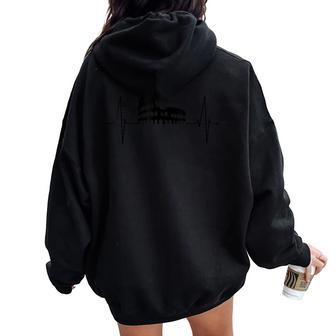 Romakyline Coliseo Latido Horizonte Italia I Love Rome Women Oversized Hoodie Back Print - Regaloses