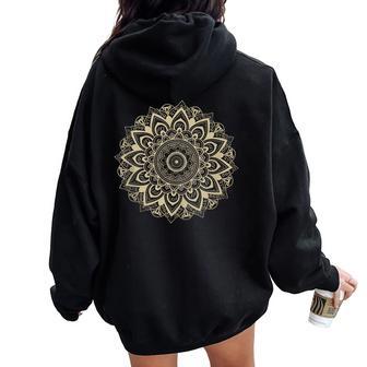 Subtle Mandala 8647 Resist Anti Trump Feminist Women Oversized Hoodie Back Print - Thegiftio UK