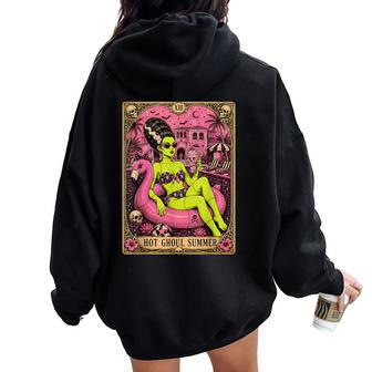 Tarot Card Hot Ghoul Summer Summerween Beach Cocktail Women Oversized Hoodie Back Print - Thegiftio UK
