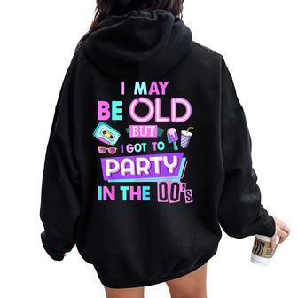 Tenue De Rave Des Années 00 Pour Et Costume De Festival Des Années 00 Sweat à capuche oversize pour femme avec imprimé dans le dos - Cadeauxyz