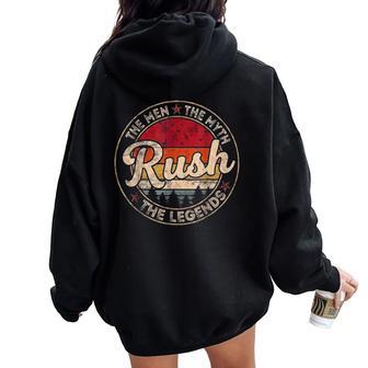 Vintage The The Myth Rush Legends For Women Women Oversized Hoodie Back Print - Thegiftio UK