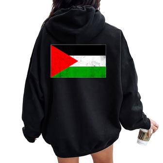 Vintage Palestine Flag For Kids Boys Girls Women Oversized Hoodie Back Print - Thegiftio UK