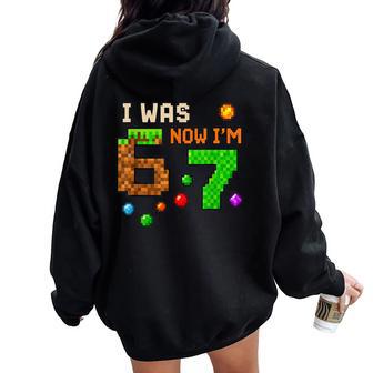 Yo Era 6 Ahoraoy 7 Impresionante Retro Gaming 67 Meme Broma Women Oversized Hoodie Back Print - Regaloses