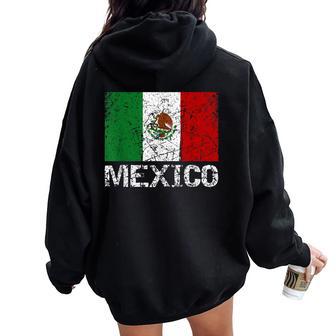 メキシコの国旗 アンティーク調 男性 女性 キッズ レディース オーバーサイズ パーカー バックプリント - Kawaiitshirt