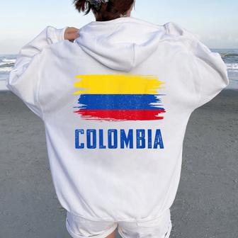 Colombia For Columbian Flag Women Oversized Hoodie Back Print - Thegiftio UK