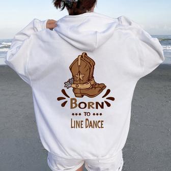 Country Dance Botasaqueras Occidentales Para Women Oversized Hoodie Back Print - Regaloses