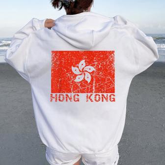 Drapeau De Hong Kong Hong Kong Pour Hommes S Enfants Chine Sweat à capuche oversize pour femme avec imprimé dans le dos - Cadeauxyz