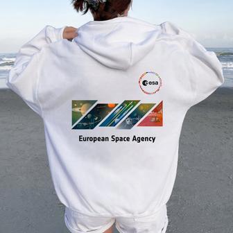 Esa Europeanpace Agency Questa È La Missione Dell’Esa Felpa con cappuccio oversize da donna con stampa posteriore - Novitaregali