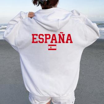 Espagne Pour S Hommes Enfants Drapeau Espagnol Jaune Espagnol Sweat à capuche oversize pour femme avec imprimé dans le dos - Cadeauxyz