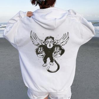 Inge Avec Ailes Et Bières Graphiques Pour Buveurs De Bière Homme Sweat à capuche oversize pour femme avec imprimé dans le dos - Cadeauxyz