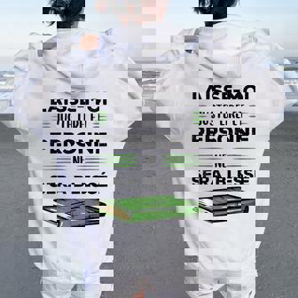 Laisse Moi Juste Lire Et Personne Neera Blesse Roman Livre Sweat à capuche oversize pour femme avec imprimé dans le dos - Cadeauxyz