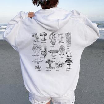 Mushroom Mycology Fungi Foraging Collector Women Oversized Hoodie Back Print - Thegiftio UK
