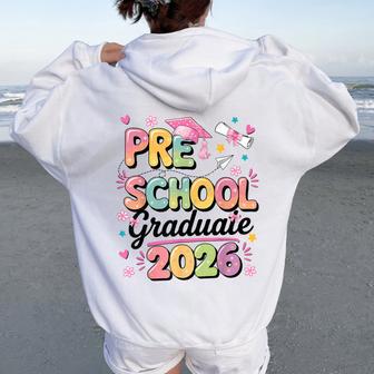 Preschool Graduate 2026 Prek Graduation Kids Girls Women Oversized Hoodie Back Print | Mazezy
