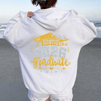 Proud Auntie Of A 2026 Graduate Grad Senior Aunt Graduation Tri-Blend Women Oversized Hoodie Back Print - Thegiftio UK