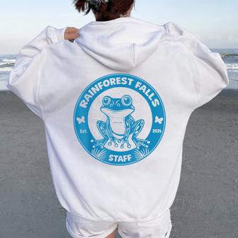 Rainforest Falls Staff Vbs 2026 Director Teacher Women Oversized Hoodie Back Print | Seseable UK
