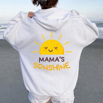 You Are My Sonshine Mommy And Me Toddler Mom Matching Boy Women Oversized Hoodie Back Print - Thegiftio UK