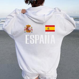 Spain Espana Kids Women Oversized Hoodie Back Print - Thegiftio UK