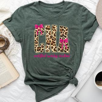 Coquette Cna Nurse Leopard Certified Nursing Assistant Bella Canvas T-shirt | Mazezy