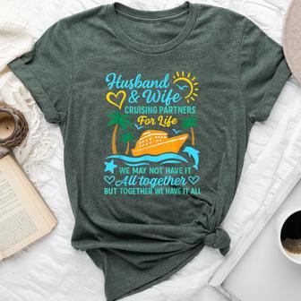 Couple Cruise Husband And Wife Cruising Partners For Life Bella Canvas T-shirt | Mazezy