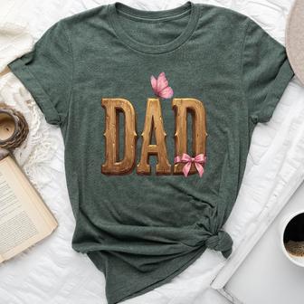 Dad Of Daughter Father Girl Proud Dad Bella Canvas T-shirt | Seseable UK