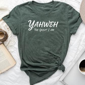 God Yahweh The Great I Am Christian Faith Religious Bella Canvas T-shirt | Mazezy