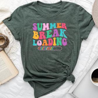 Groovy Summer Break Loading Teacher Student Vacation Vibes Bella Canvas T-shirt | Seseable UK