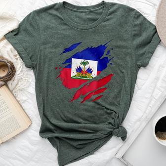 Haitian Flag Day First Black Republic Haiti Pride Women Bella Canvas T-shirt | Mazezy