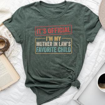I'm My Mother In Law's Favorite Child Son In Law Quote Bella Canvas T-shirt | Seseable UK