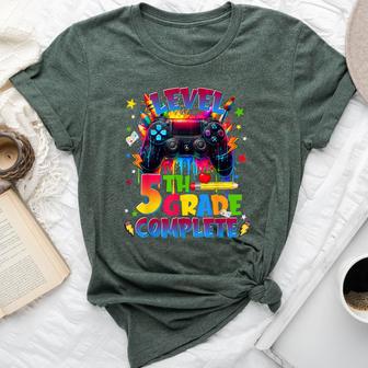 Level 5Th Grade Fifth Complete Gaming Graduation Last Day Bella Canvas T-shirt | Seseable UK
