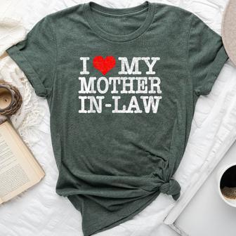 I Love My Mother In Law T Parents Day Bella Canvas T-shirt | Seseable UK