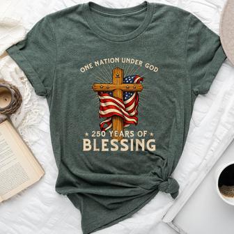 One Nation Under God 250 Years 250Th Anniversary Usa Women Bella Canvas T-shirt | Seseable CA