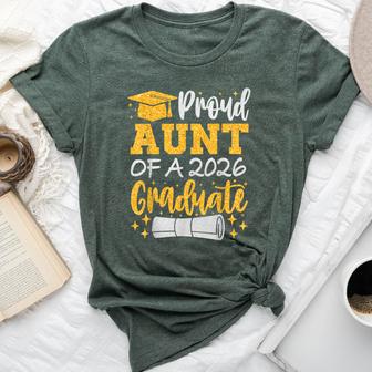 Proud Aunt Of A 2026 Graduate Class Of 2026 Graduation Bella Canvas T-shirt | Mazezy